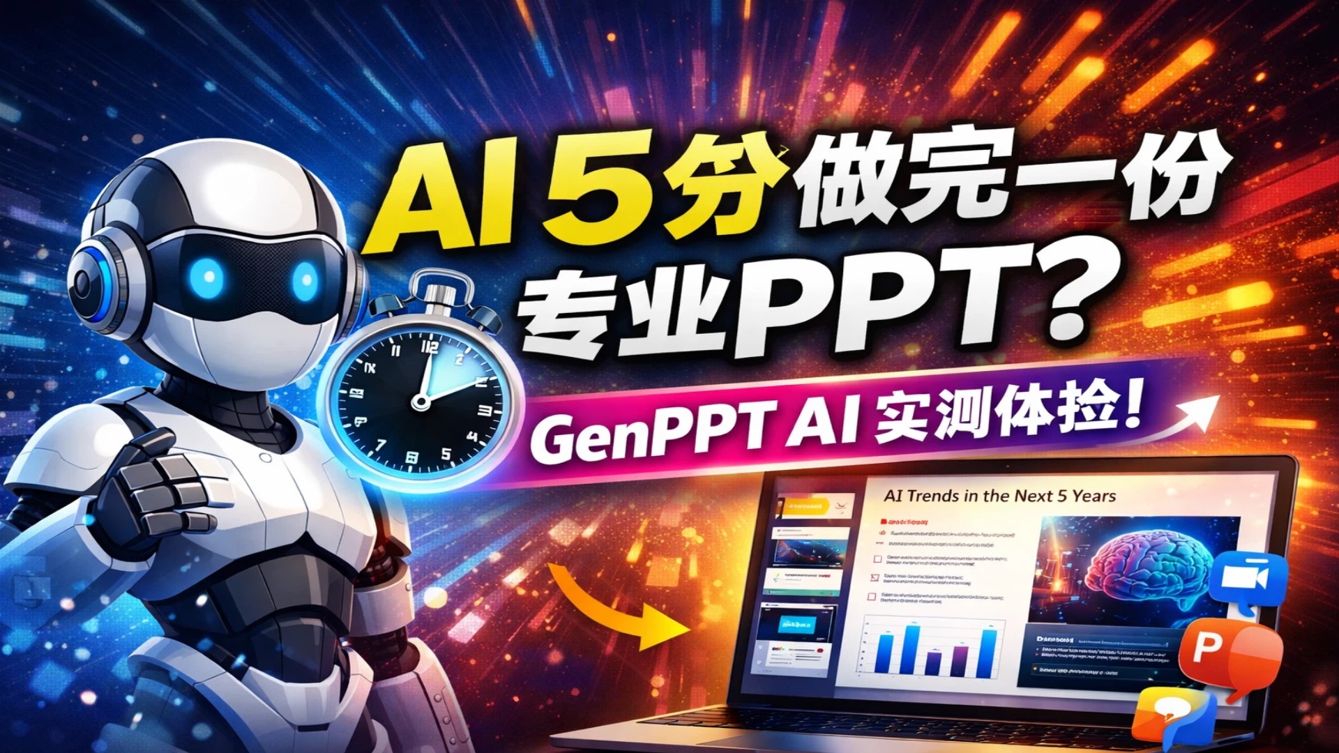 🚀 GenPPT AI —— 由AI驱动的智能 PPT 生成神器